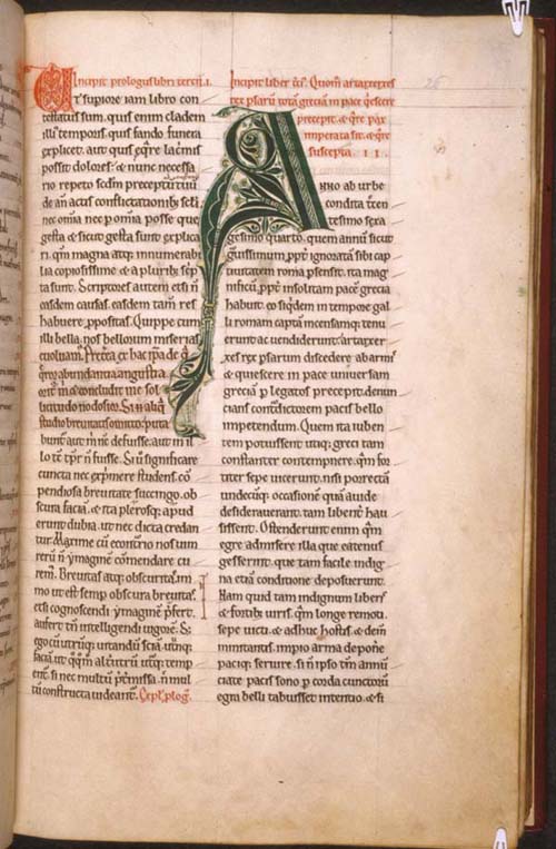 Page of Orosius  manuscript from Rievaulx