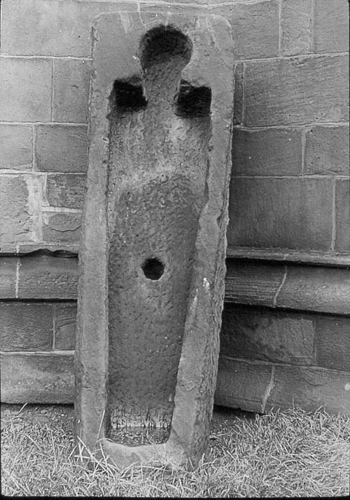 Stone coffin at Kirkstall abbey 