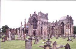 Melrose Abbey from the south east